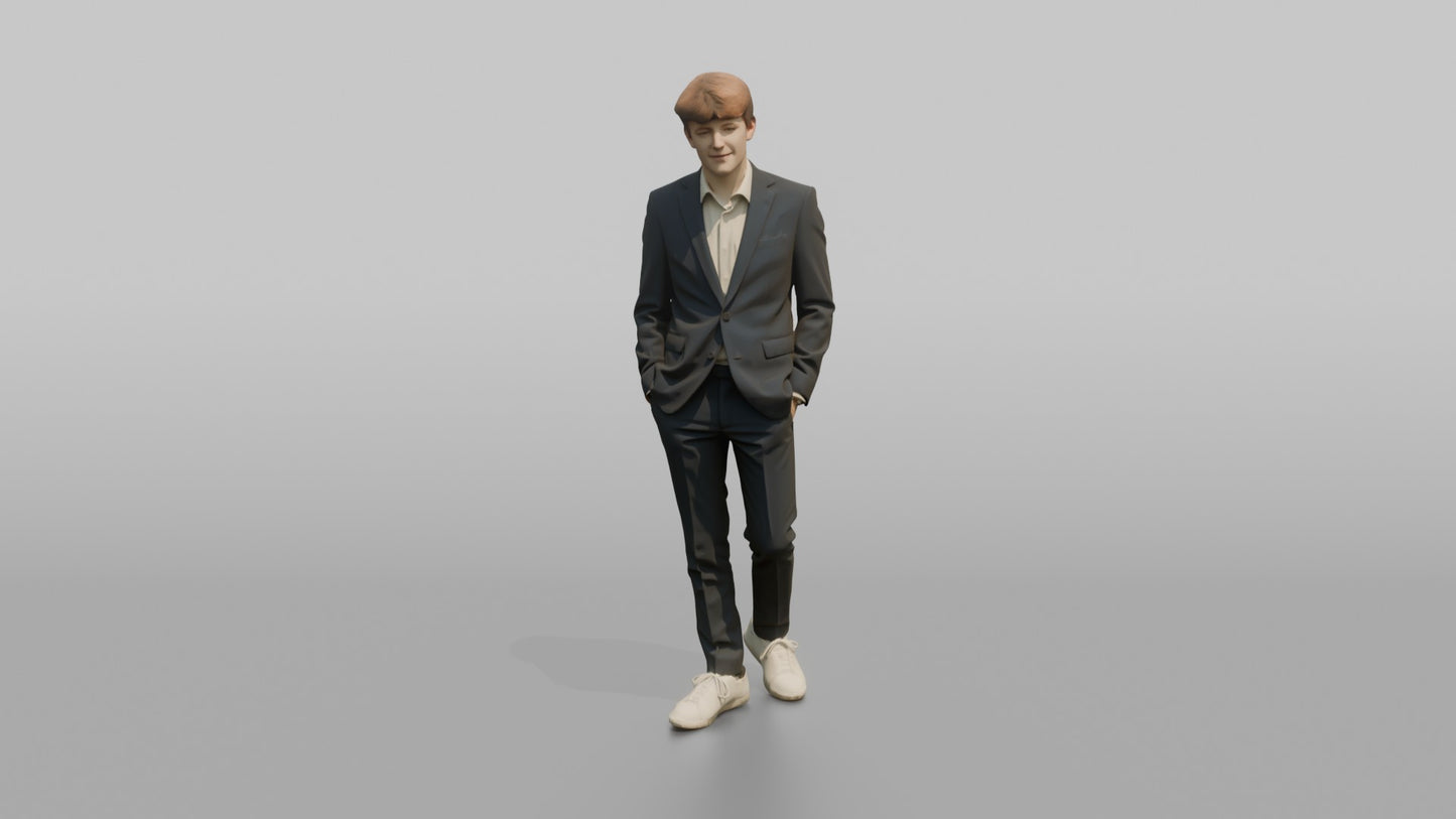 Teenage Wedding Guest Leaning Back Relaxed
