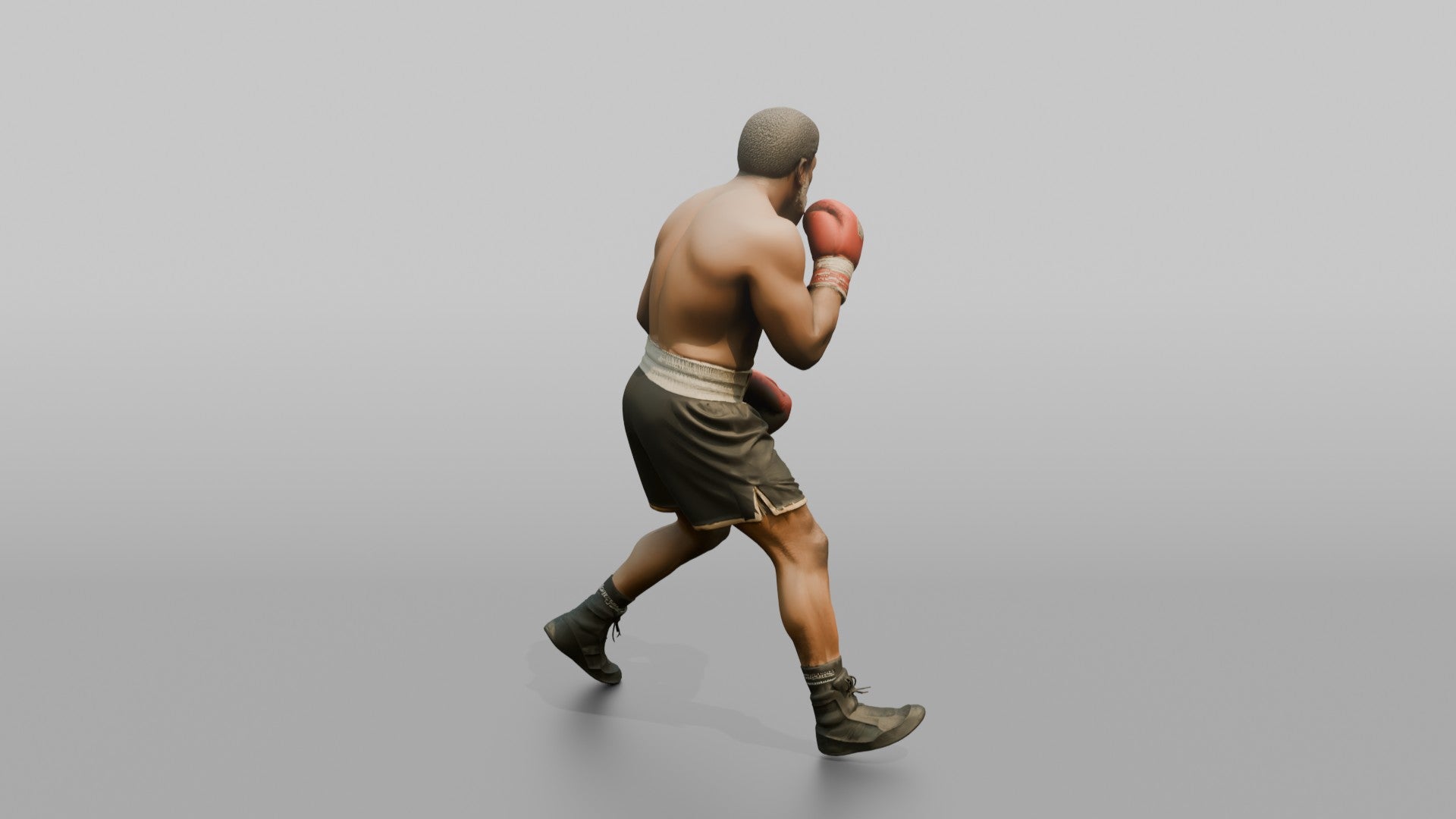Boxer Resetting Stance with Shuffle Step