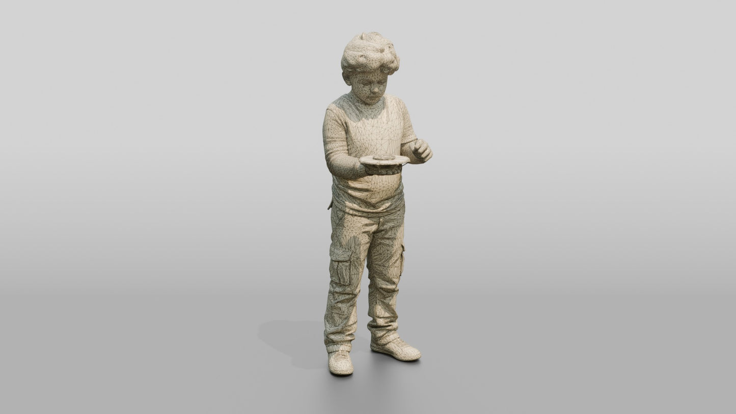 Boy Launching Toy Drone