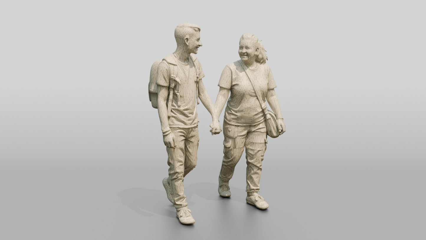 Young South Asian Couple Walking