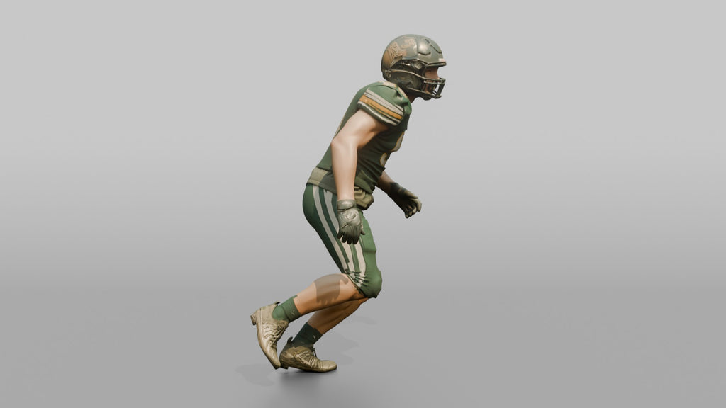 Linebacker Dropping into Pass Coverage