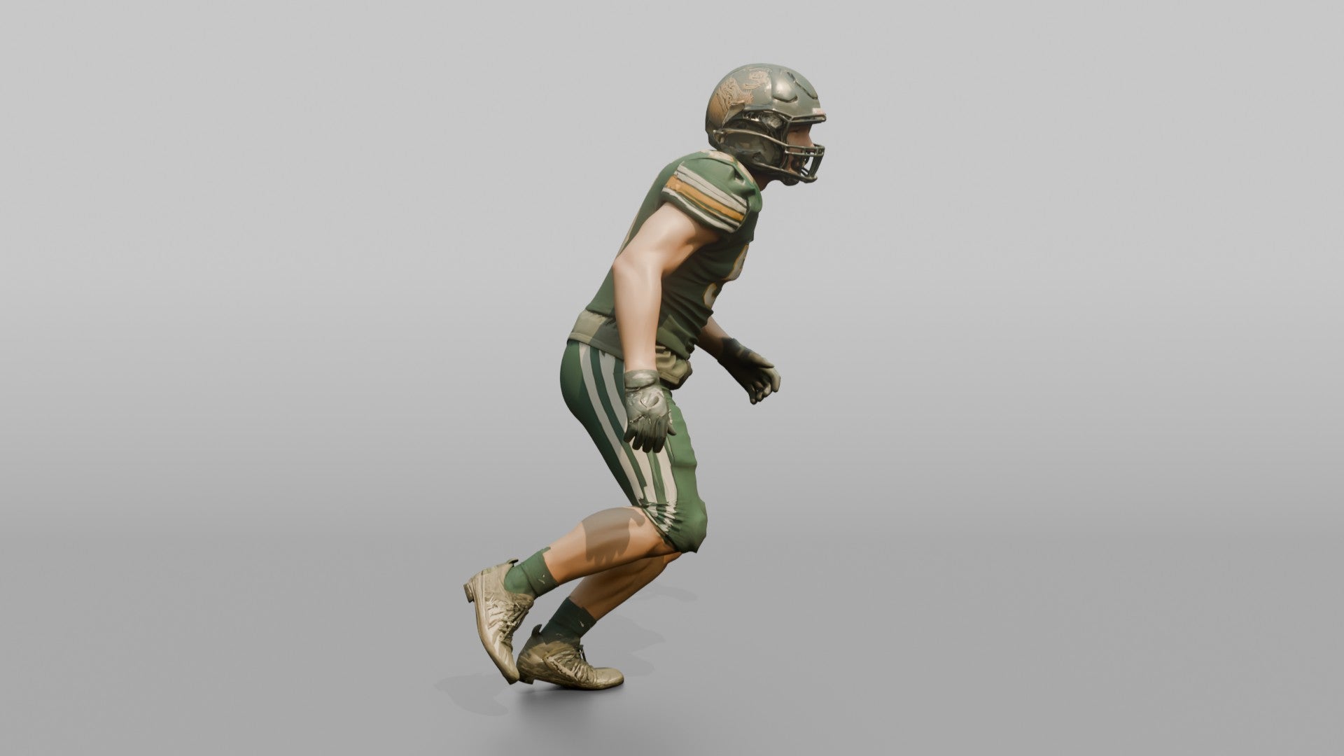 Linebacker Dropping into Pass Coverage