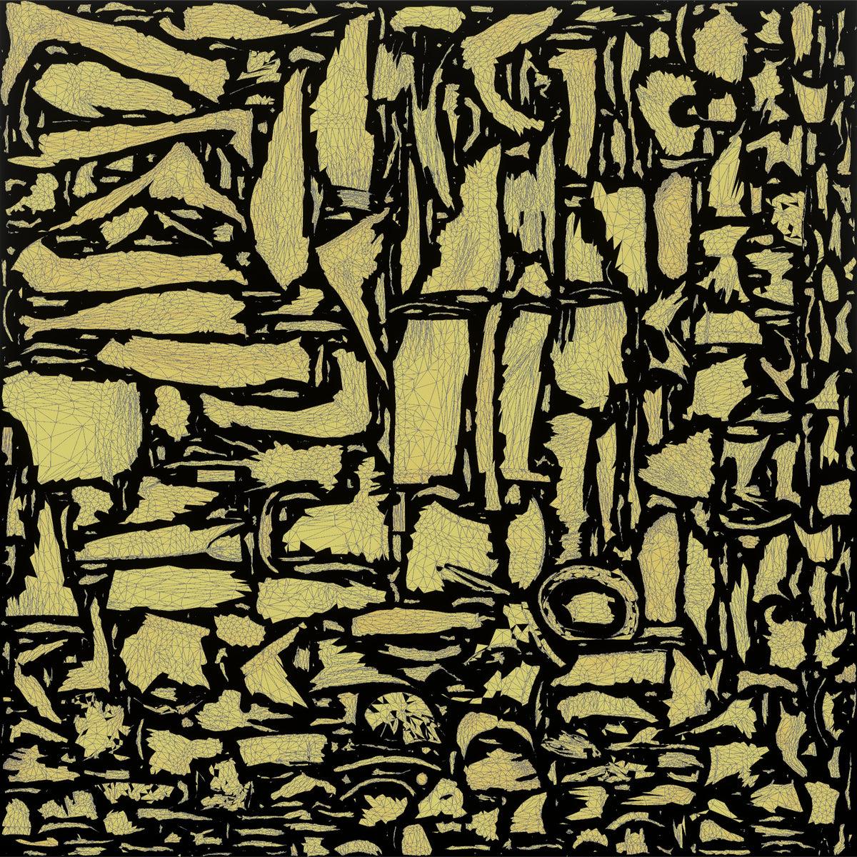 Man with a Coconut Drink - UV layout, metallic roughness map