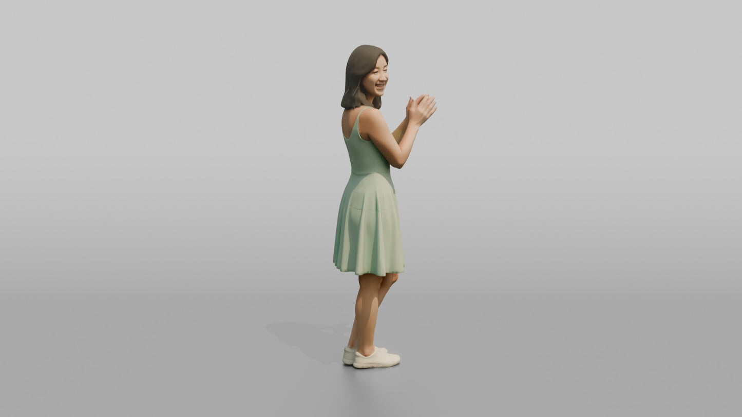 Wedding Guest Clapping Excitedly