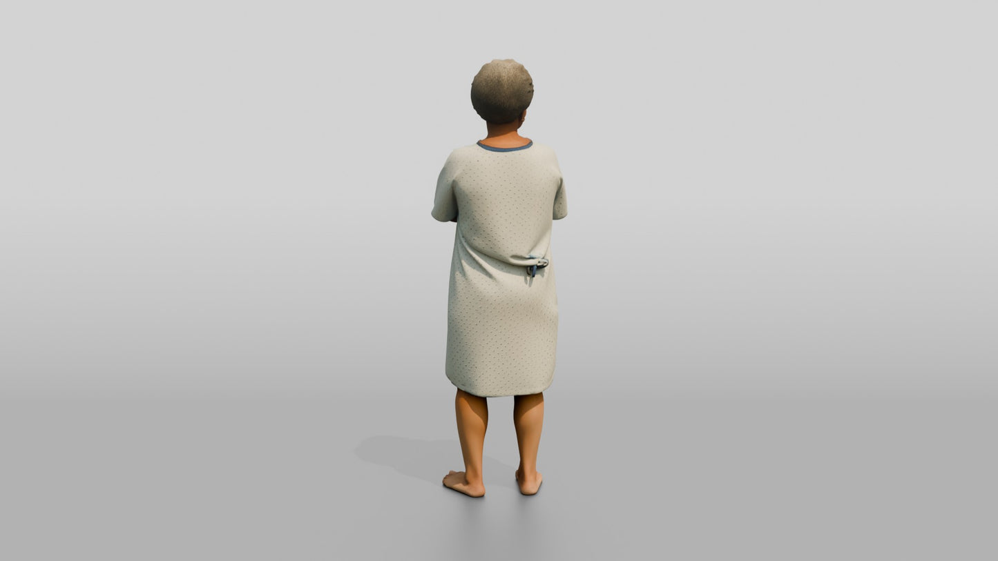Elderly Woman Patient Smiling with Arms Crossed