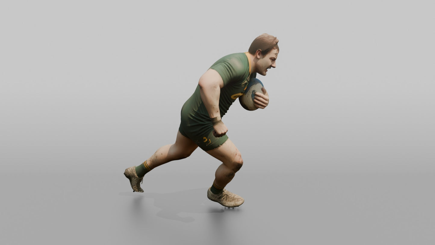 South African Prop Charging Forward with the Ball