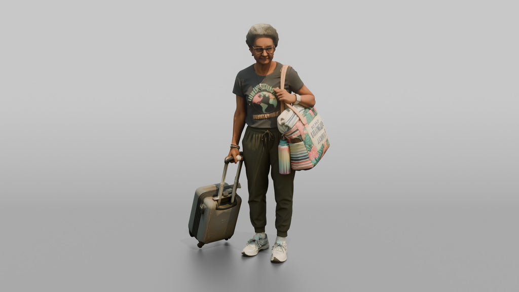 Traveler Holding A Boarding Pass