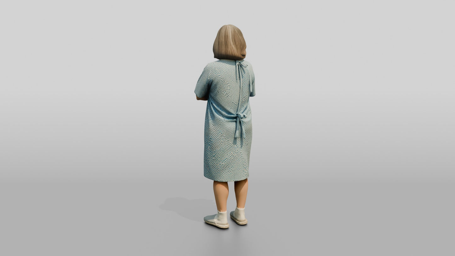 Elderly Woman Patient with Arms Folded