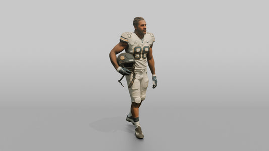 Player Standing on the Sideline - 3D character model, view 1