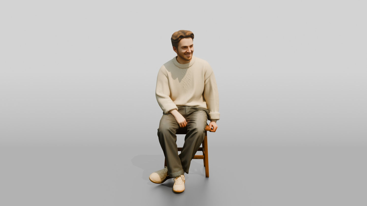 Cozy Oversized Casual Man 03