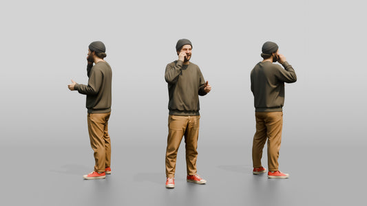 Casual Student Urban Creative Man 03
