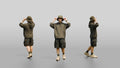 Woman Adjusting Her Tactical Bucket Hat