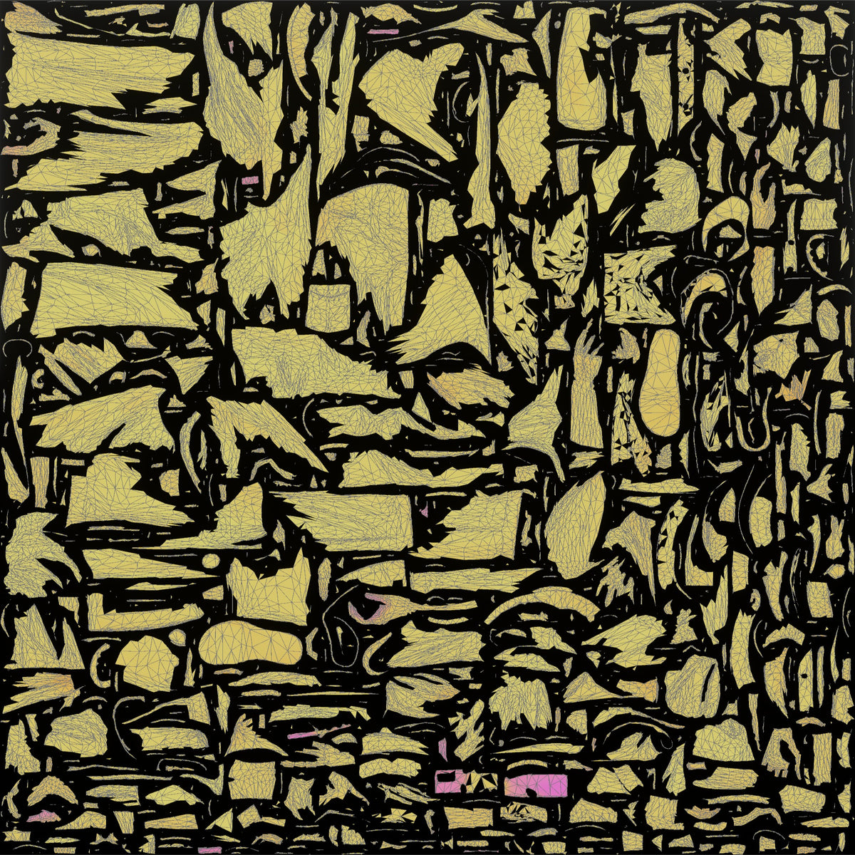 Man Checking Phone in Linen Shirt - UV layout, metallic roughness map