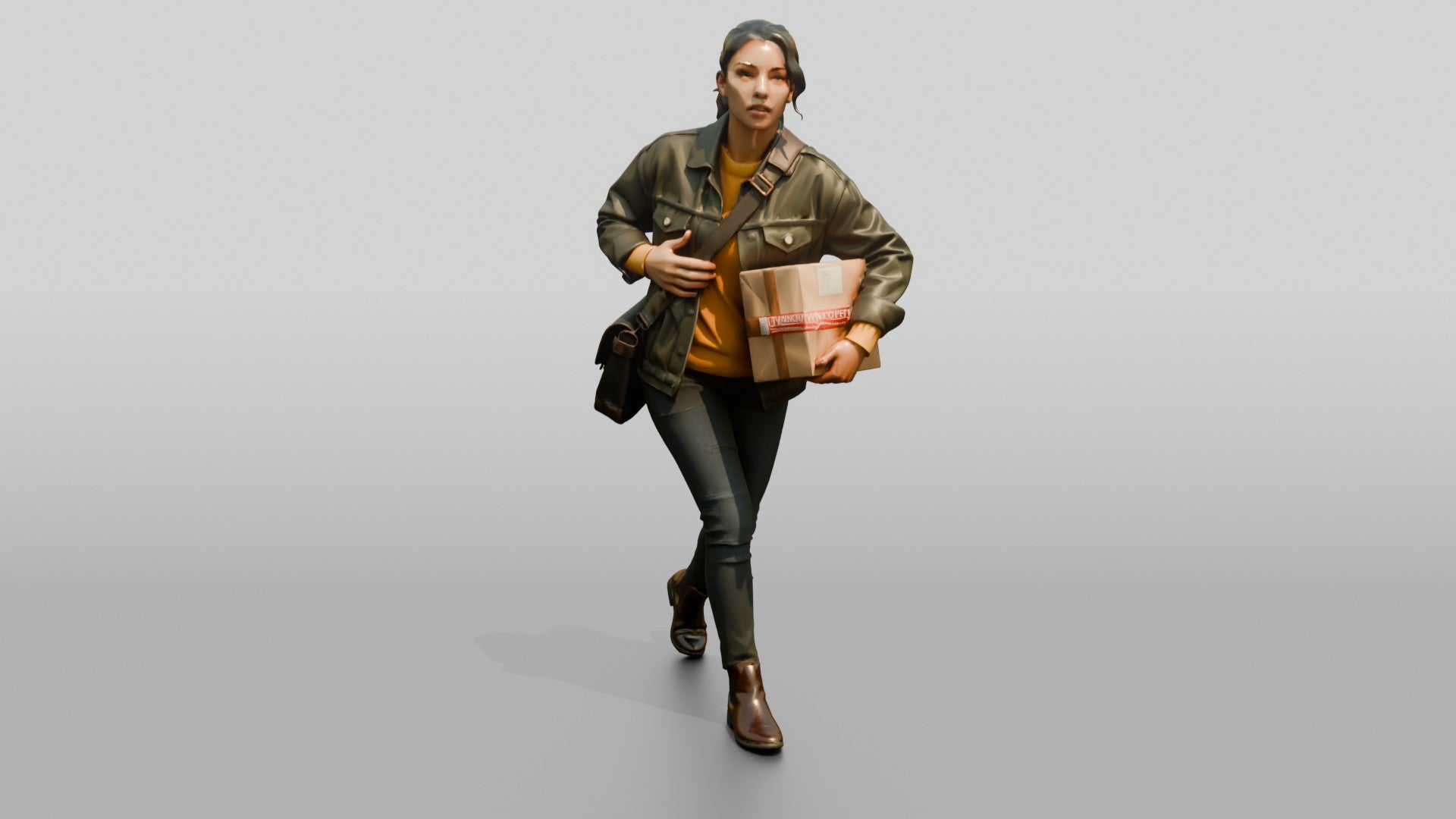 Woman Carrying Parcel