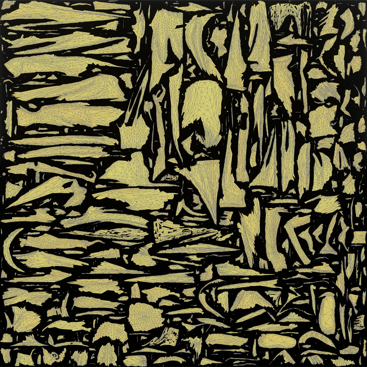 Woman Stretching Overhead Shoulder - UV layout, metallic roughness map