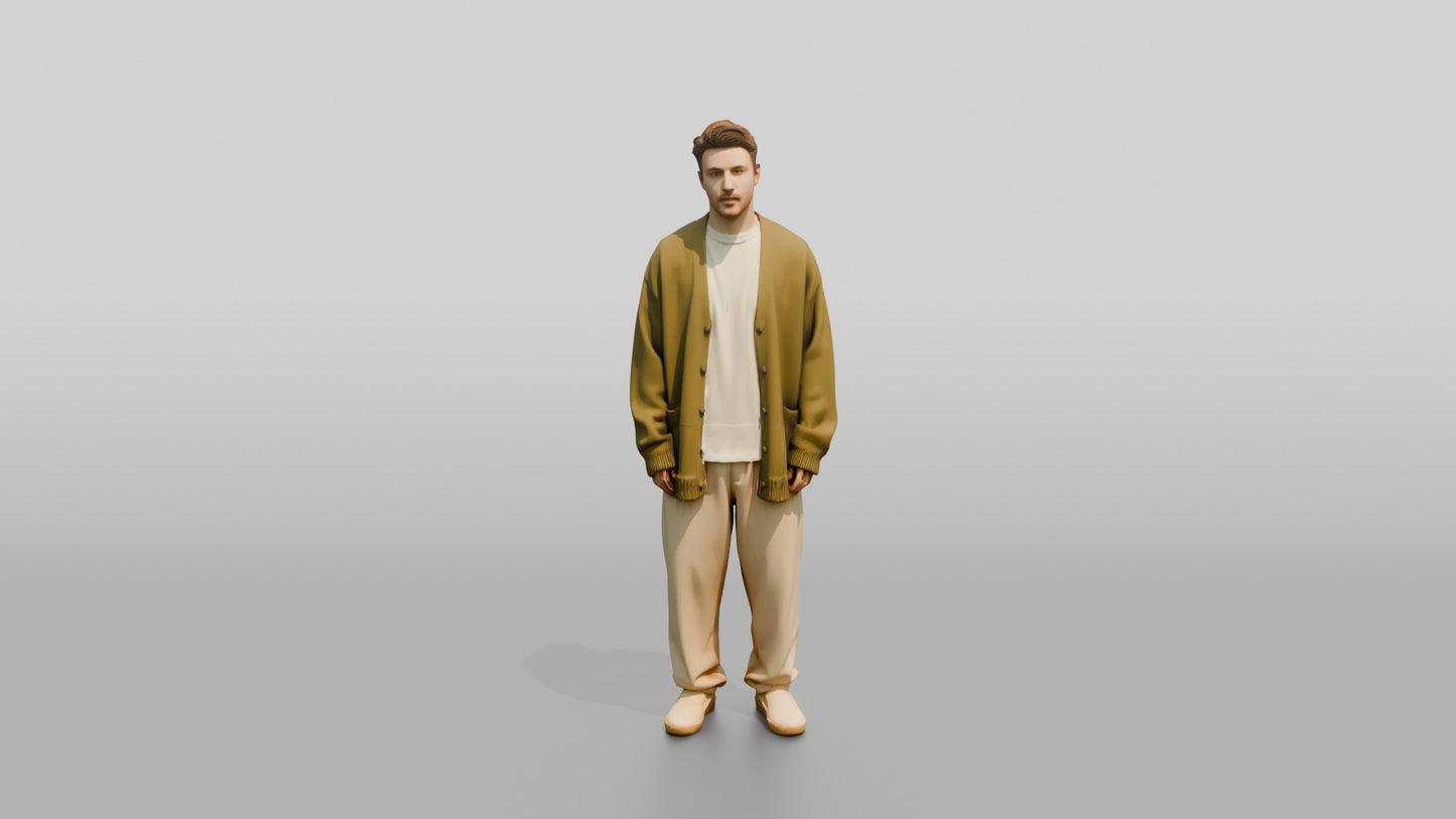 Cozy Oversized Casual Man 14