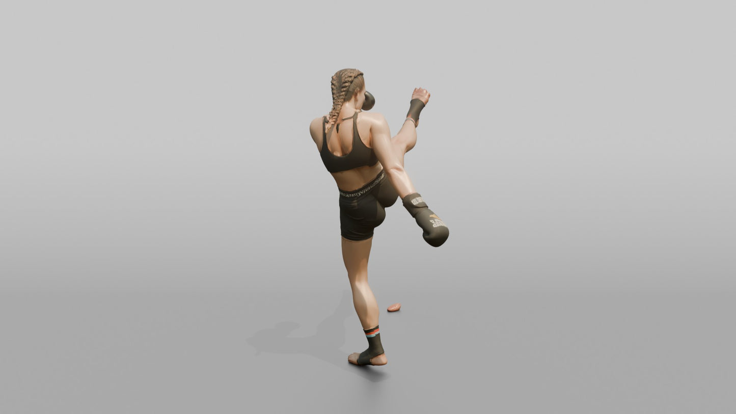 Kickboxer High Front Push Kick