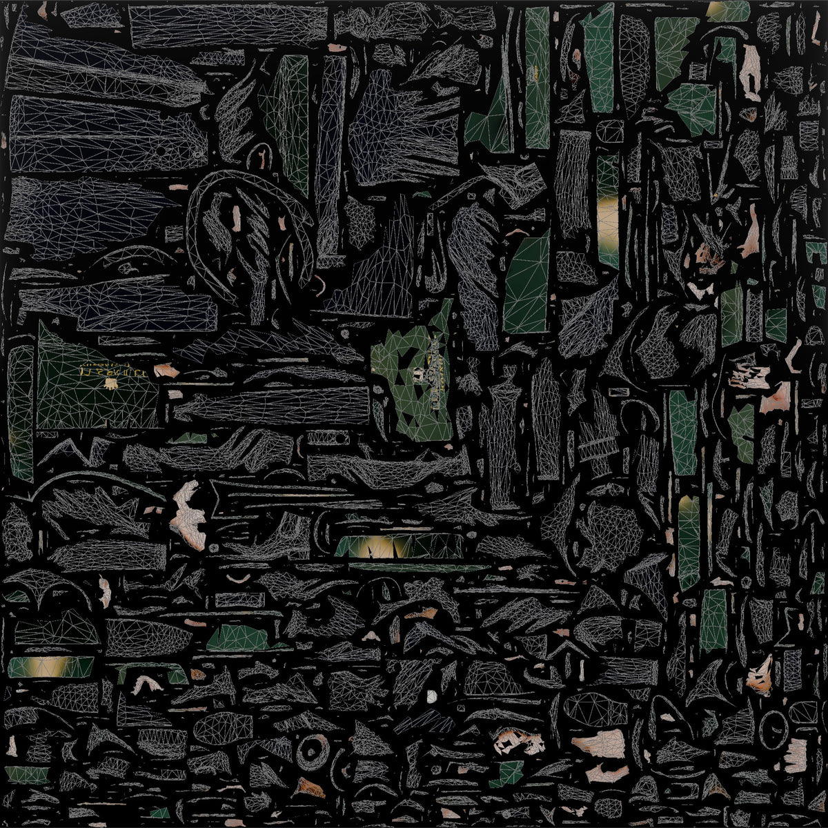 Woman in Double-Breasted Coat with Shopping Bag - UV layout, base color map