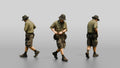 Techwear Man Fastening Belt Pouches
