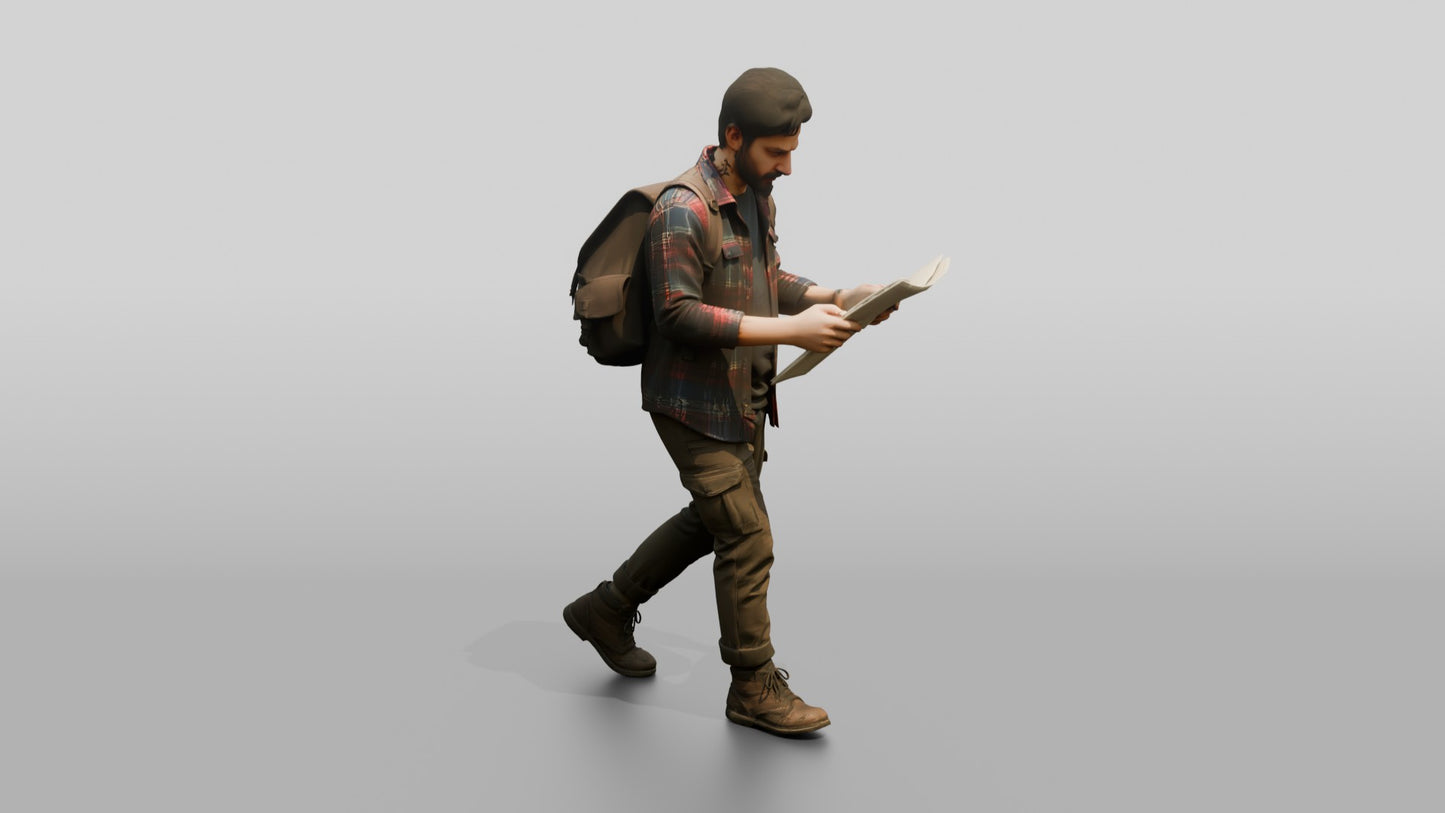 South American Male Walking