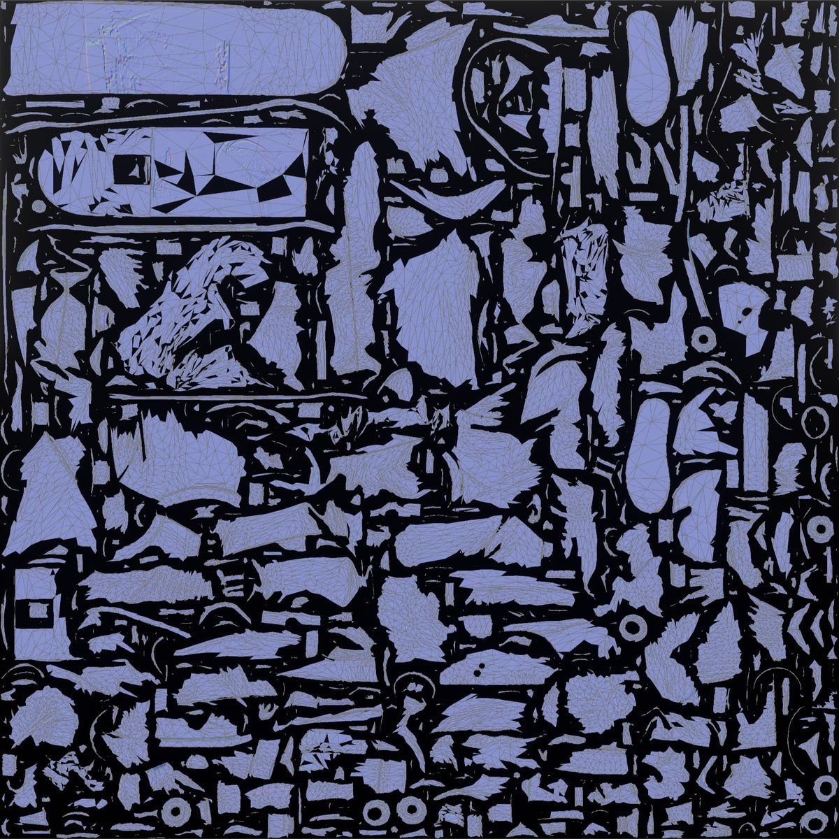 Son Holding A Skateboard Upright At His Side - UV layout, normal map