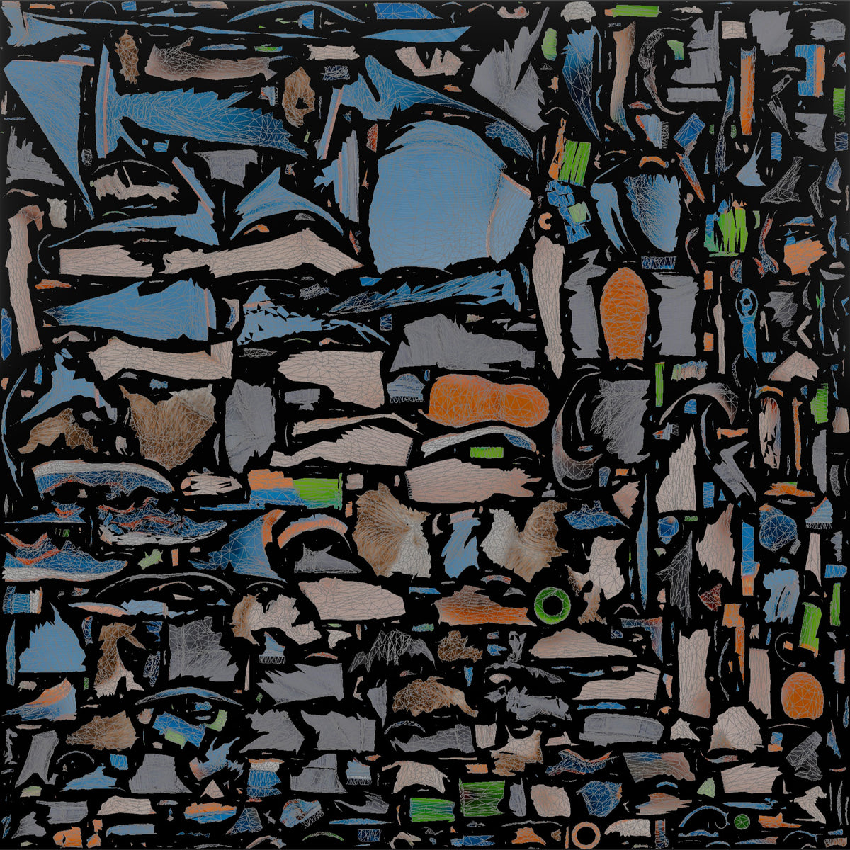 Son Holding A Water Gun Pointed Slightly Upward - UV layout, base color map
