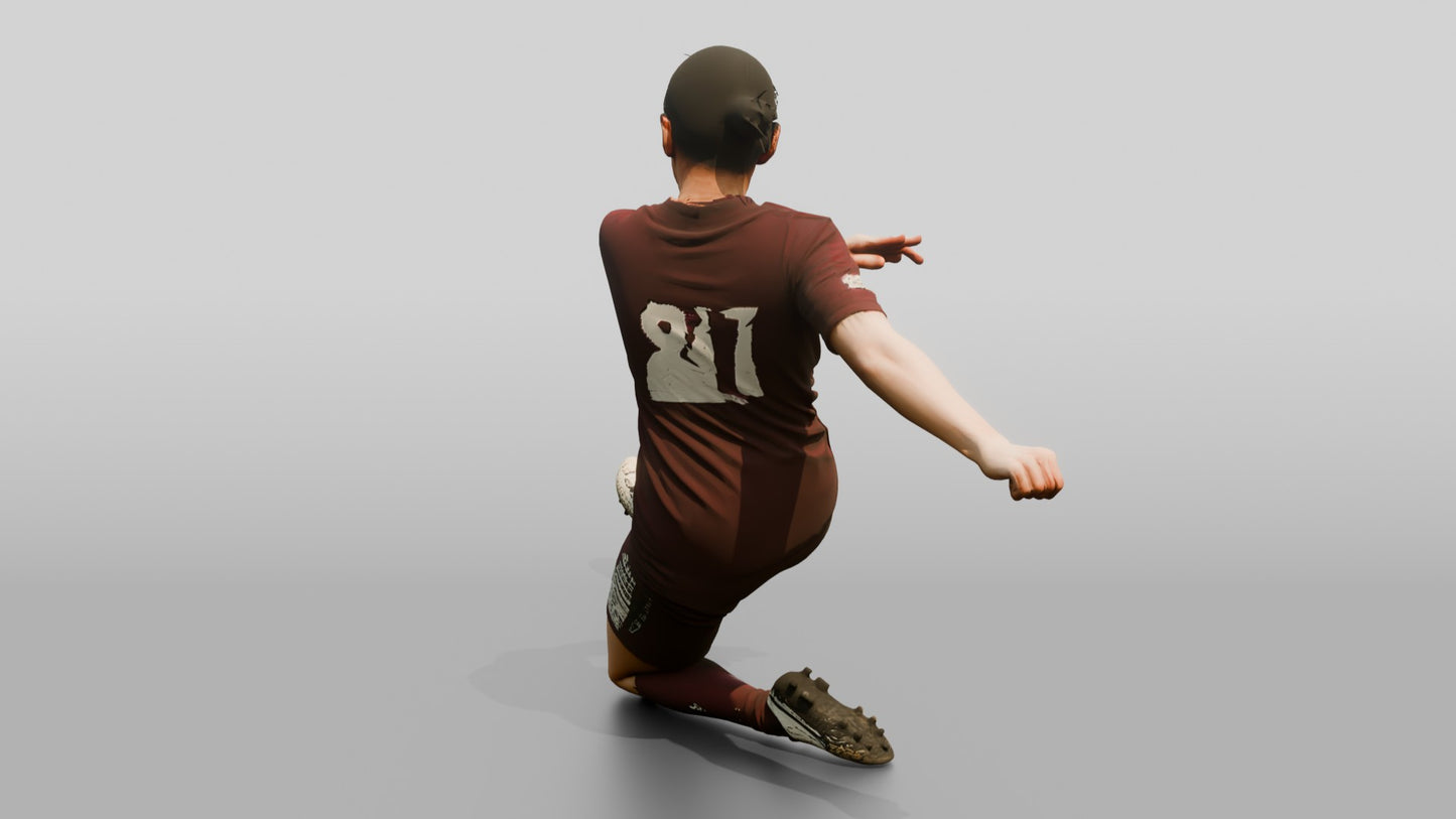 Soccer Player Sliding Challenge