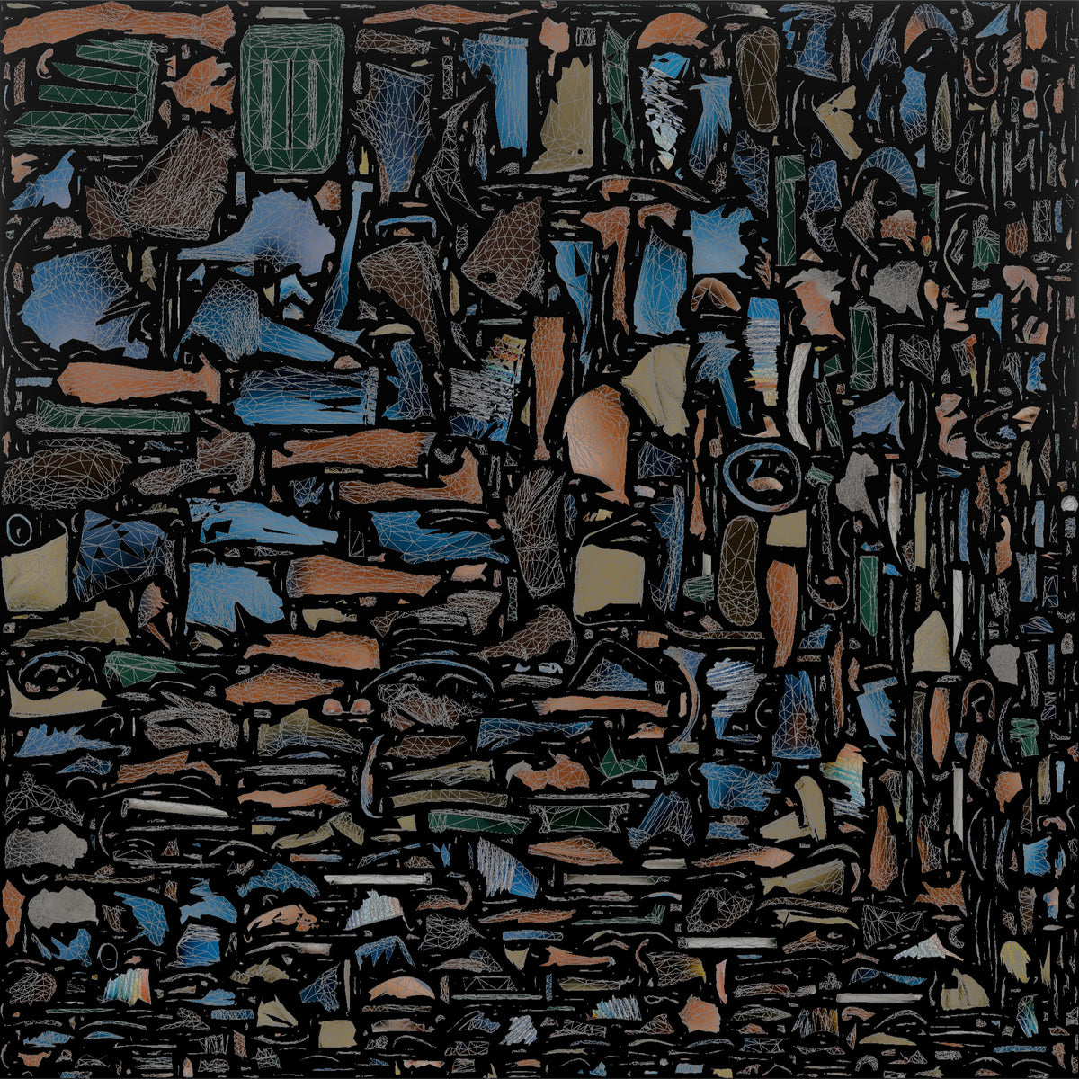 Traveler Carrying A Beach Bag - UV layout, base color map