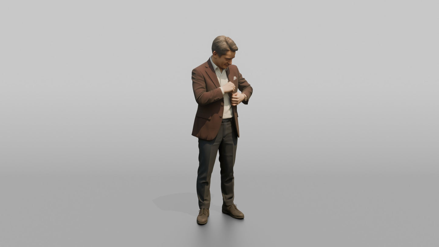 Wedding Guest Checking His Jacket Pocket