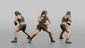 Boxer Slipping a Punch with Evasive Head Movement