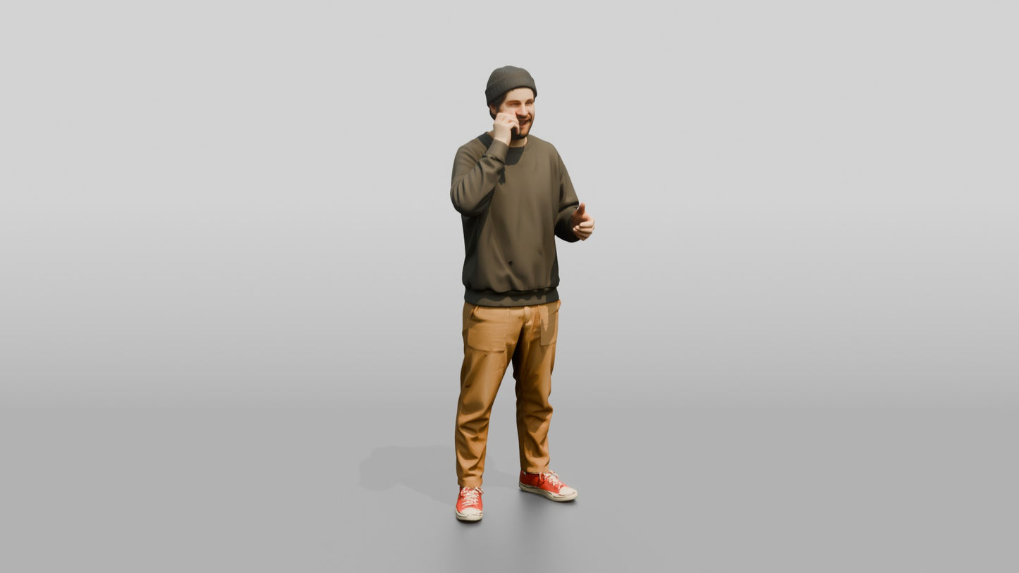 Casual Student Urban Creative Man 03