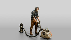 Construction Worker Man 41 - 3D character model, view 1