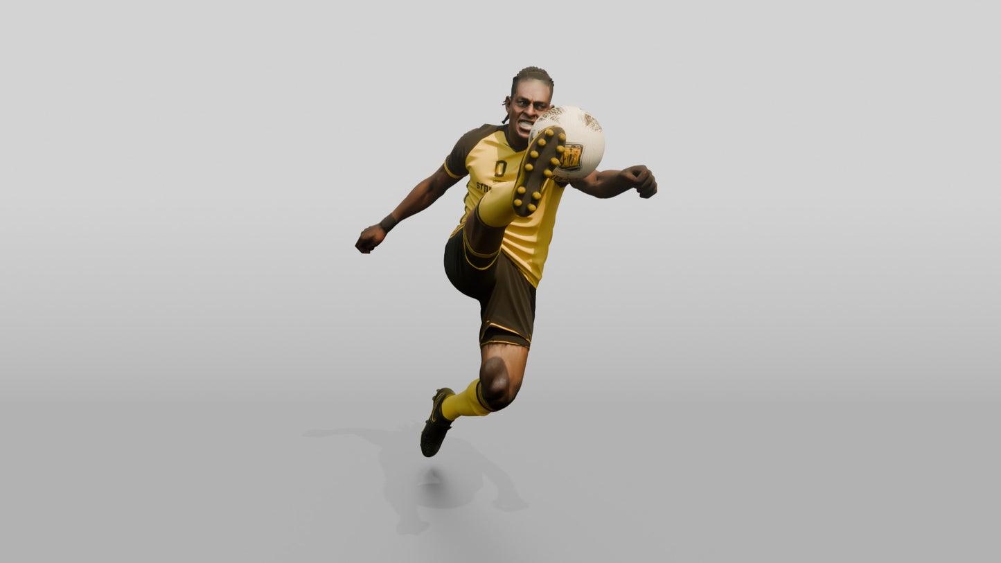 Soccer Player High Interception