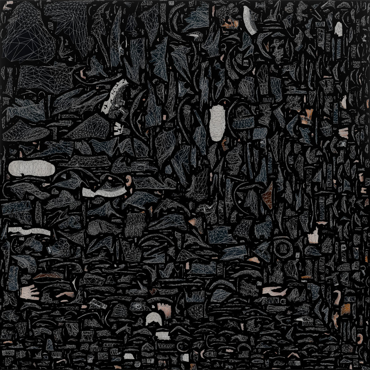 Techwear Man Zipping Up His Jacket - UV layout, base color map