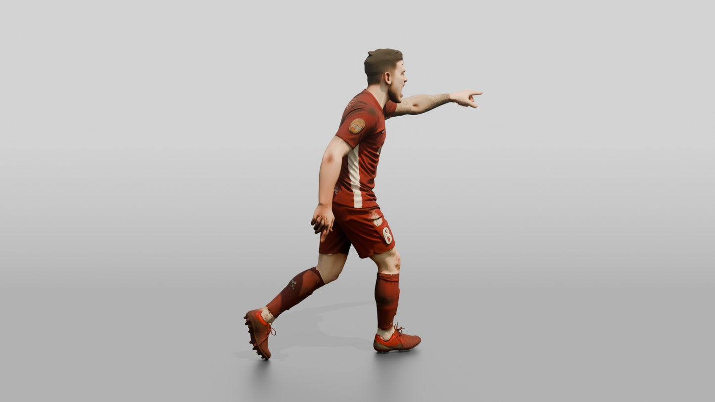 Soccer Player Side-Tackle