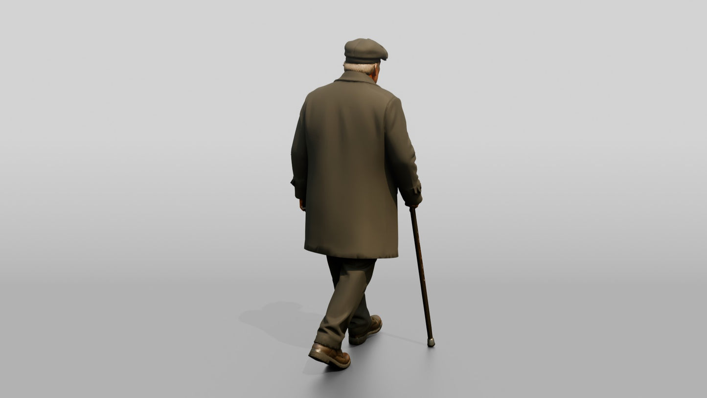 Eastern European Male Walking