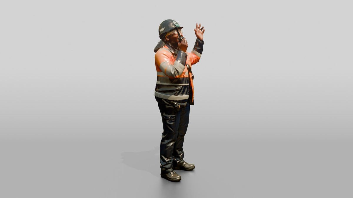 Construction Worker Woman 62 - 3D character model, view 1