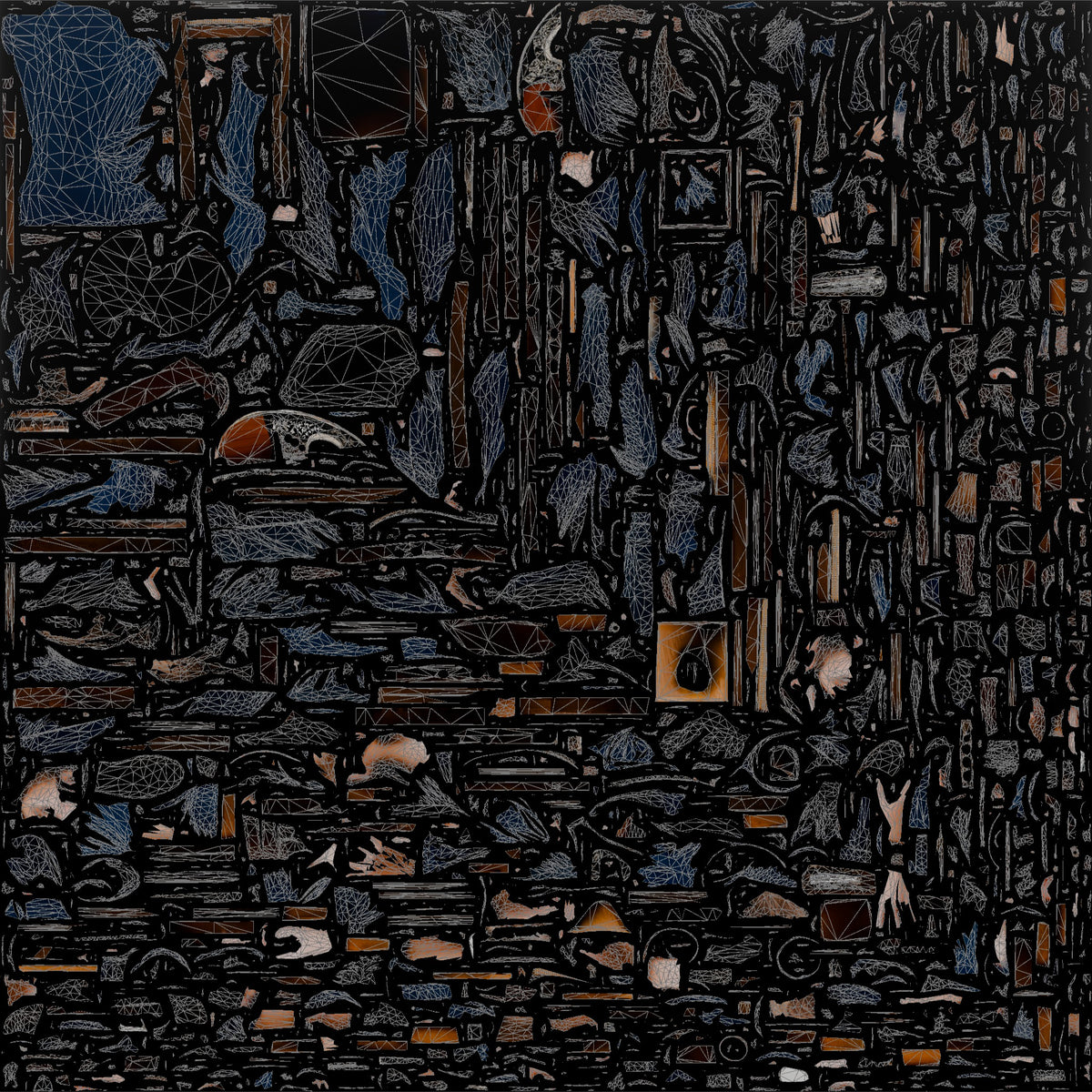 Bouzouki Player Picking Melodies - UV layout, base color map