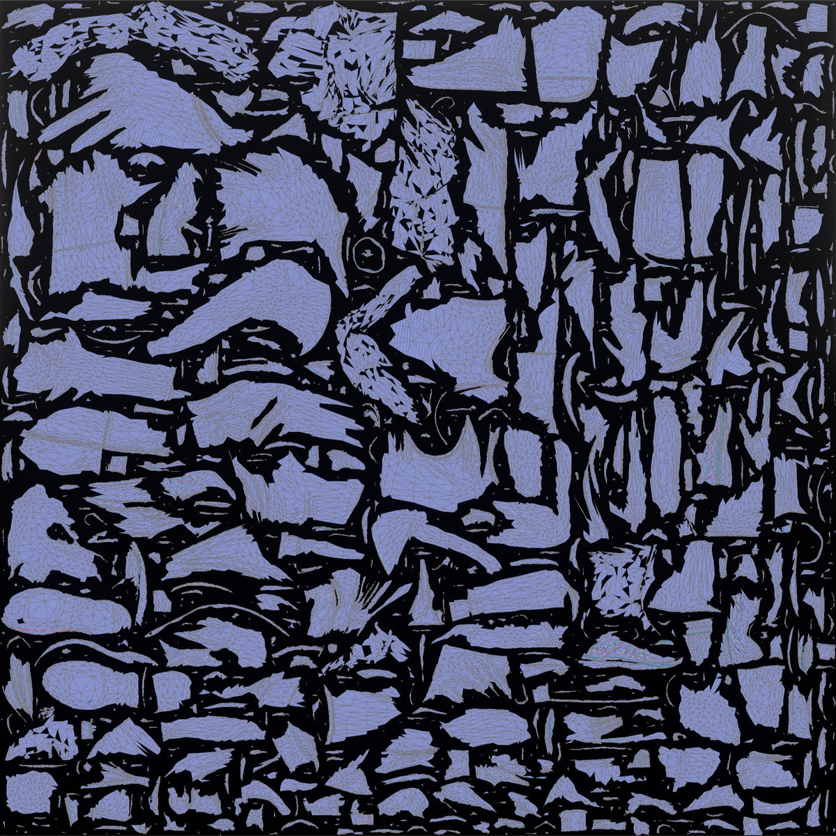 Fitness Influencer Man Doing A Standing Side Stretch, One Arm Overhead - UV layout, normal map