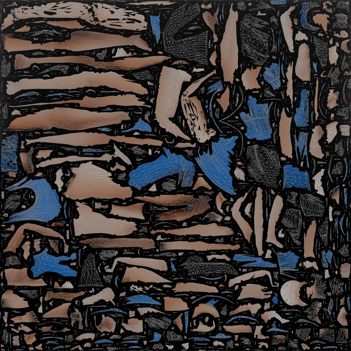 Bodyweight Athlete Woman Mid-rep Of A Tricep Dip - UV layout, base color map