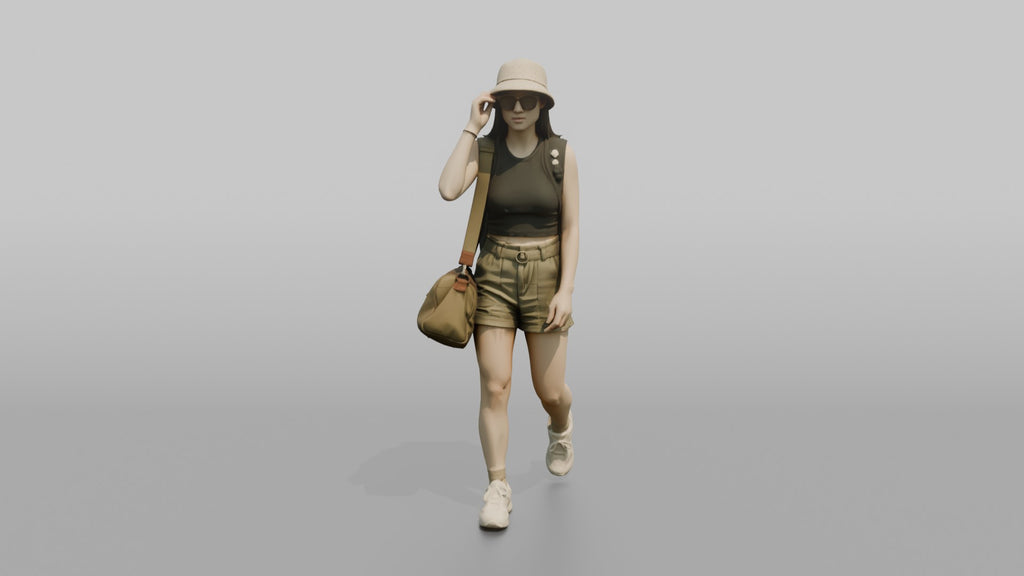 Traveler Putting On Sunglasses In Terminal