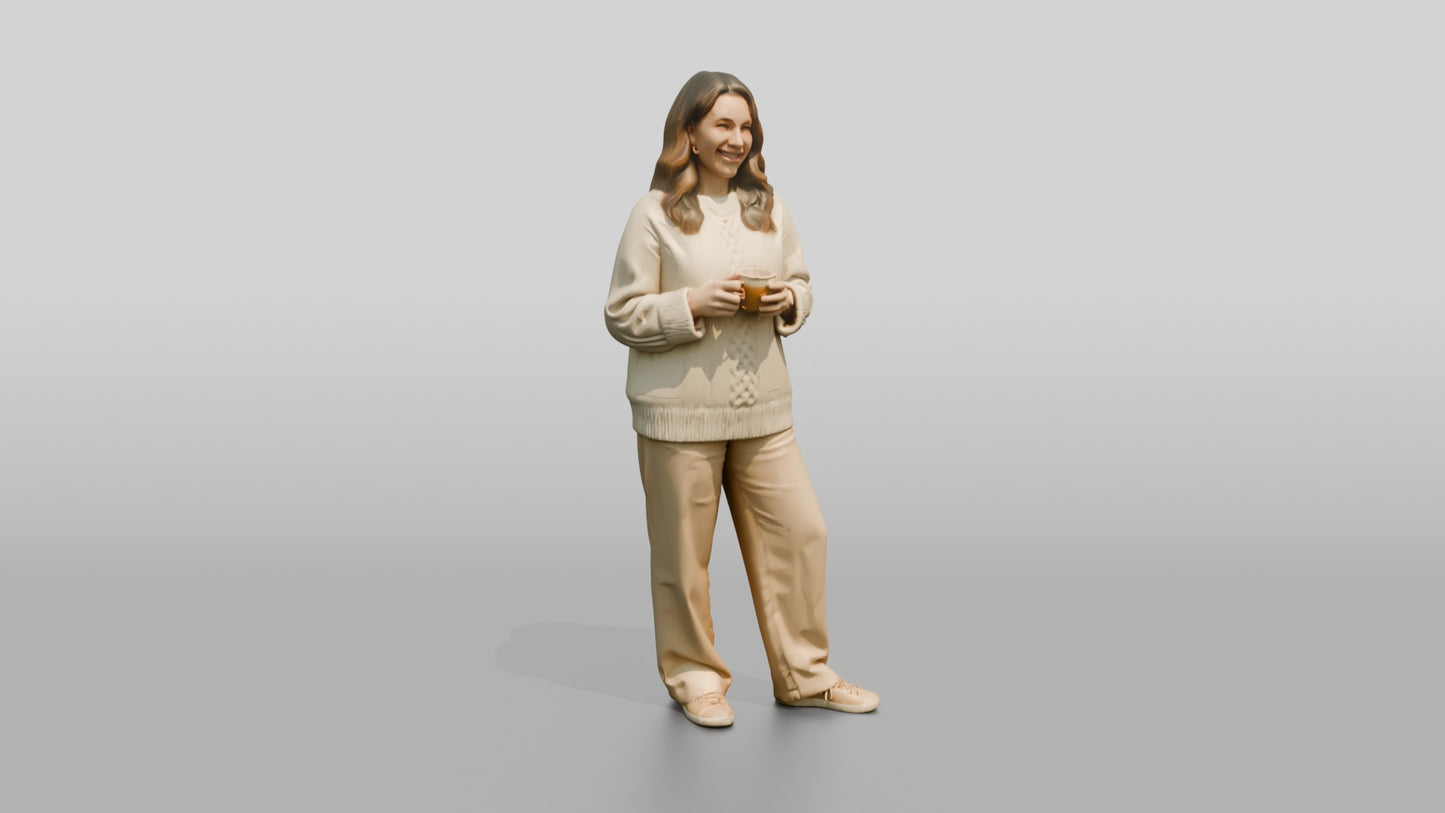 Cozy Oversized Casual Woman 06