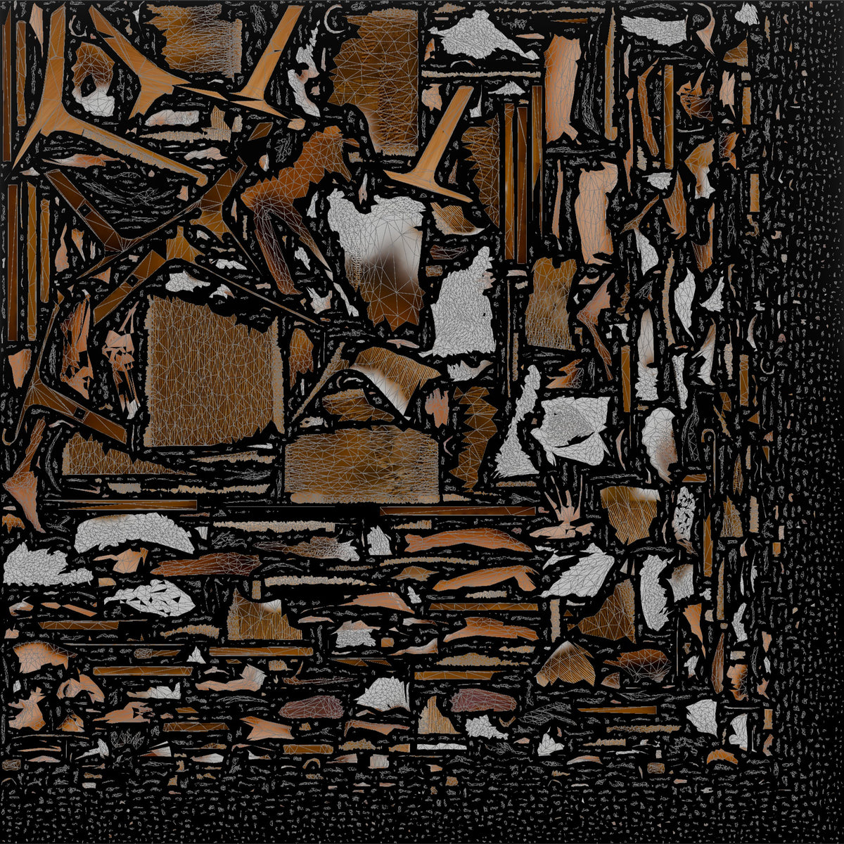 Woman Seated in a White Dress - UV layout, base color map