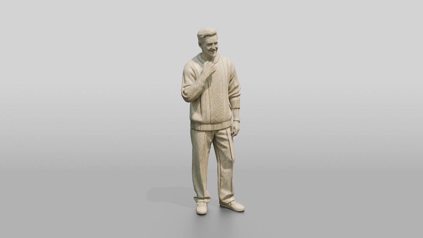 Cozy Oversized Casual Man 05