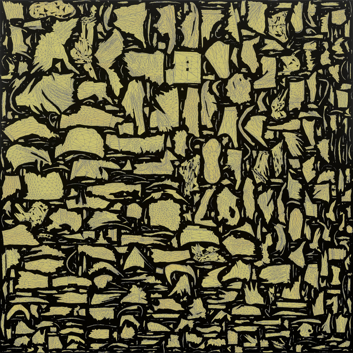 Hiker Shielding His Eyes from the Sun - UV layout, metallic roughness map