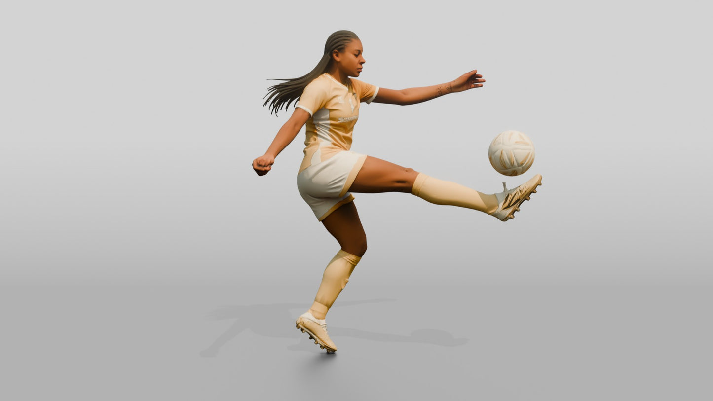 Soccer Player Rabona Kick