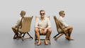 Older Man Seated in Sunglasses