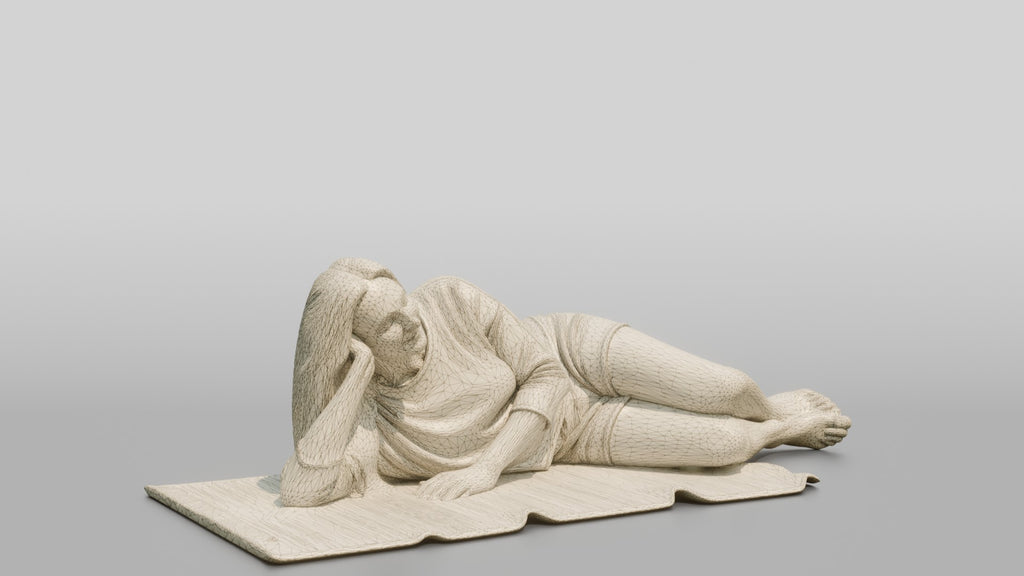 Woman Reclining on the Floor