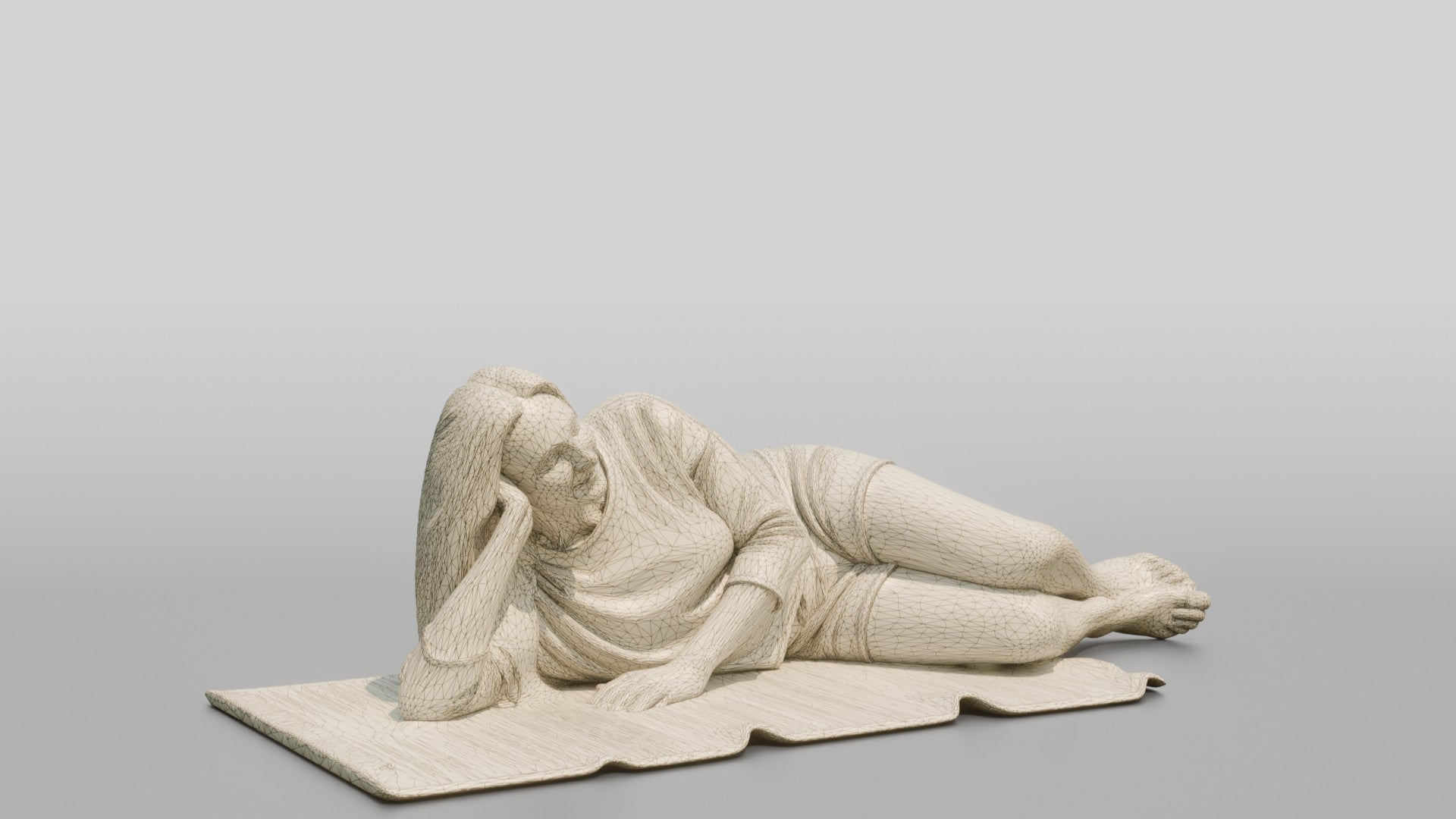 Woman Reclining on the Floor