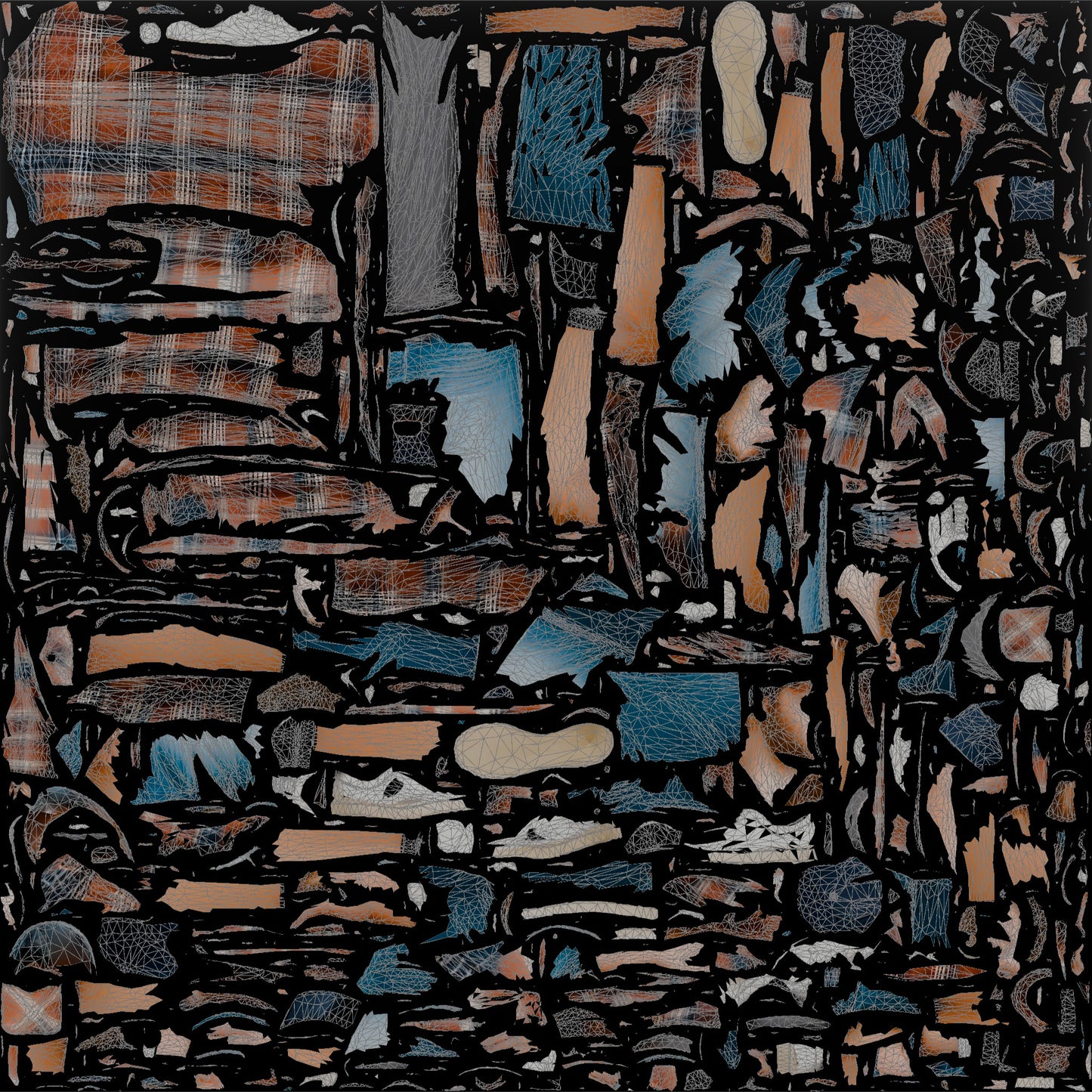 Caucasian Man in Vintage Flannel Shirt